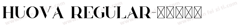 Huova Regular字体转换